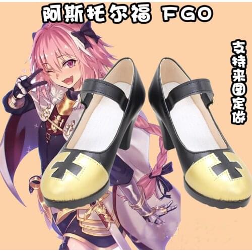 FGO Fate Grand Order Saber Sword Order Astolfo Asutorufo Games Customize Cosplay High Heels Shoes Custom Made any size 2020 New