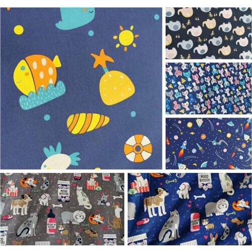 Printed Cartoon Series Cotton Twill Fabric Meter Cloth For DIY Sewing Baby&Child Quilting Bedding Clothes Skirt Textile Material