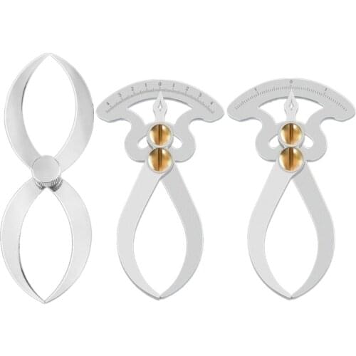 ID OD Feeler Gauge Caliper Stainless Steel Thickness Wooden Tenon Gauge w/ Scale Drop Shipping