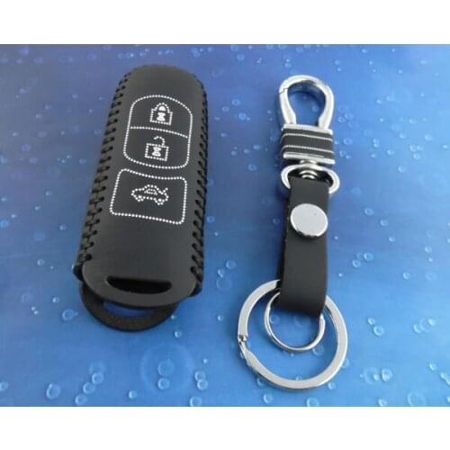 Leather for Axela Mazda 6 Atenza Key Fob Keyless Entry Remote Transmitter case cover W