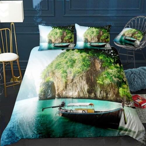 Beautiful Thailand Quilt Cover Pillowcase 3Piece Comforter Bedding Set With Pillow Case Single Double Duvet Cover Home Decora