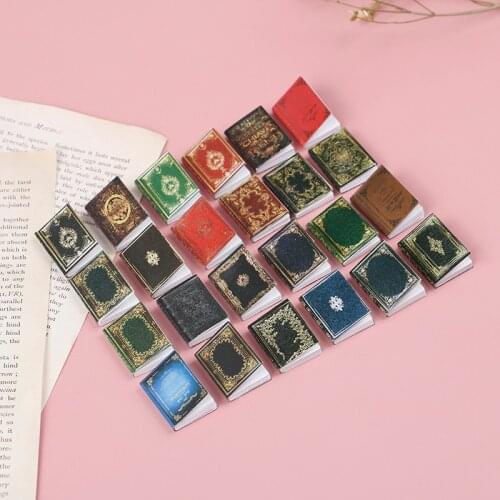 Hot！3pcs/set 1:12 Dollhouse Miniature Classical Book Scene Model Accessories Toys