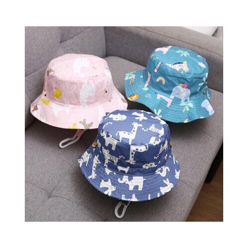 Cartoon Fashion Sunhats Baby Boy Girl Hat Cap for Children Kids Toddlers Panama Bucket Fishing Floppy Sun Hat For Boys Girls