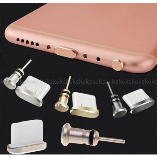 Anti Dust Plug Set USB Type-C Port 3.5mm Earphones Jack Plug For cellphone Jy23 19 Dropship