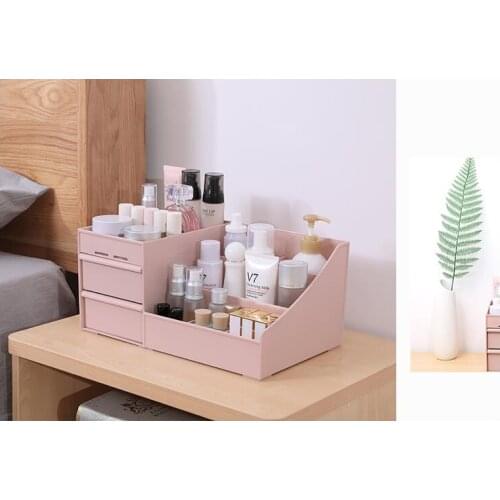 Makeup Organizer Box For Cosmetics Desk Office Storage Skin Care Case Lipstick Case Sundries Make Up Jewelry Organizer Box