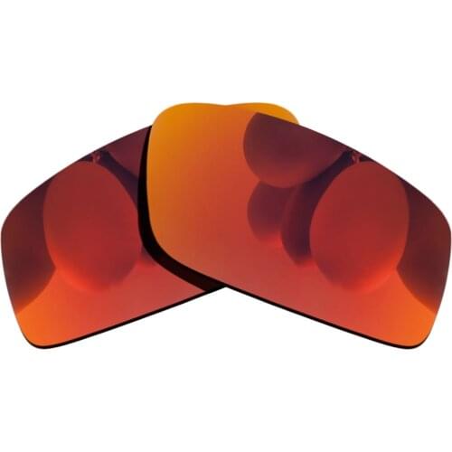 Polarized Sunglasses Replacement Lenses for-Twitch Frame - Fire Red