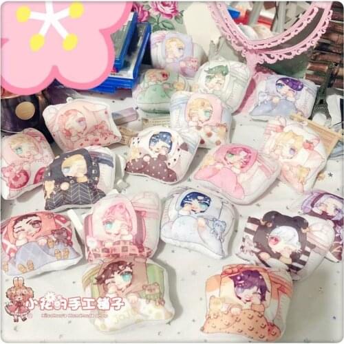 JoJos Bizarre Adventure Golden Wind Bucciarati Caesar DIO Cosplay Cute Mini Plush Dolls Dango Keychain Toy Bag Pendant Gift