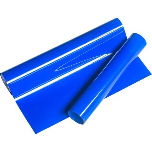 PU Heat transfer vinyl Iron On transfer vinyl rolls HTV for T Shirts heat press decor film easy cut weed DIY clothes blue vinyl