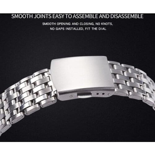 Watch Strap 20mm 22mm Universal Stainless Steel Metal Watchband Replacement Wrist Strap Bracelet Gold Silver Watch Accessories