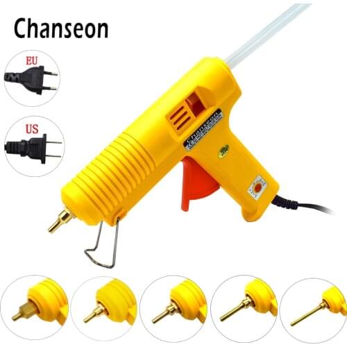 Chanseon 150W EU/US Plug Hot Melt Glue Gun 11mm Smart Adjustable Temperature Optional Copper Nozzle Crafts DIY Glue Guns