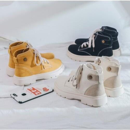 QWEDF 2019 Spring New Womens Platform Chunky Sneakers Fashion Women Flat Thick Sole Shoes Woman Footwear Femme Krasovki X10-36