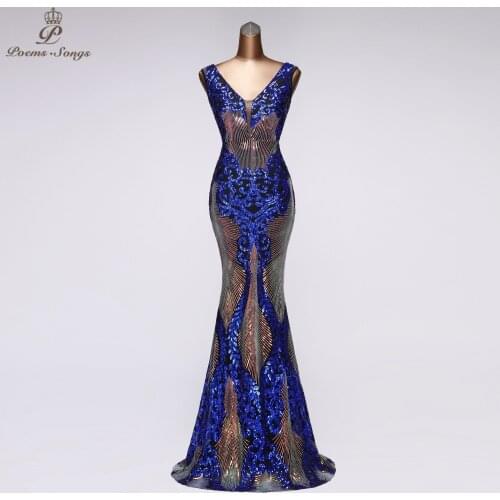 Sexy Elegant party dress mermaid Evening dress prom dresses robe de soiree vestidos de festa sukienki wieczorowe