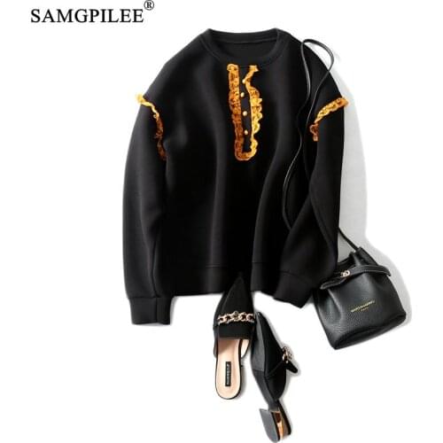 Winter Clothes Women Casual sweatshirt For Girls 2021 Cotton Full Sleeve Pullovers O-neck Plus Size Sweatshirts For Women 3XL