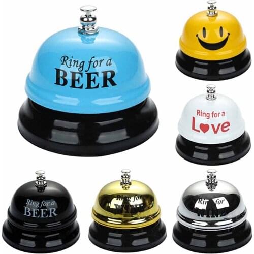 1Pcs Desk Kitchen Hotel Counter Reception 75x60mm Christmas Craft Cat Bell Restaurant Bar Ringer Call Bell Service Ring