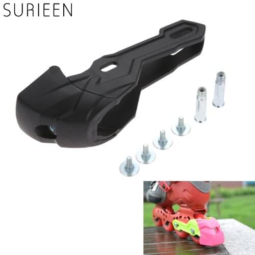 1Pc Universal Adult Kid Slalom Skating Inline Roller Skate Shoes Brakes Block Pad Brake Blade Safety 17x4.3x5.5cm Frame & Screws