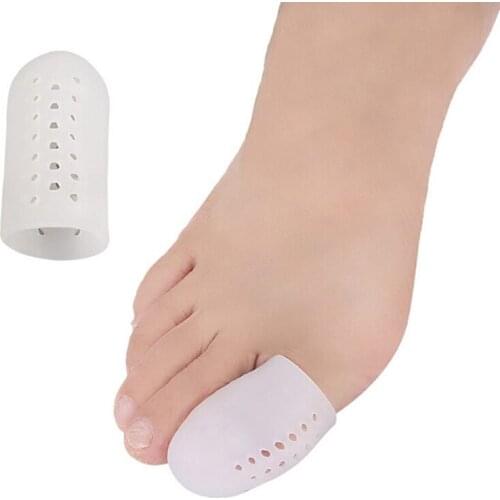 2Pcs/1Pair Silicone Gel Foot Health Care Product Toe Tube Corns Blisters Protector Gel Bunion Toe Finger Protection Foot Care
