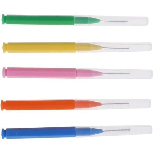 30 Stks Ik Vormige Rager Orthodontische Dental Tanden Borstel Tandenstoker Oral Care Tool Denta Floss Interdentale Cleaners Hot