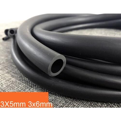 3X5mm 3x6mm 3mm Oil proof Buna-N rubber tube oil resistance rubber tubing oil resistant NBR hose Nitrile butadiene flexible pipe