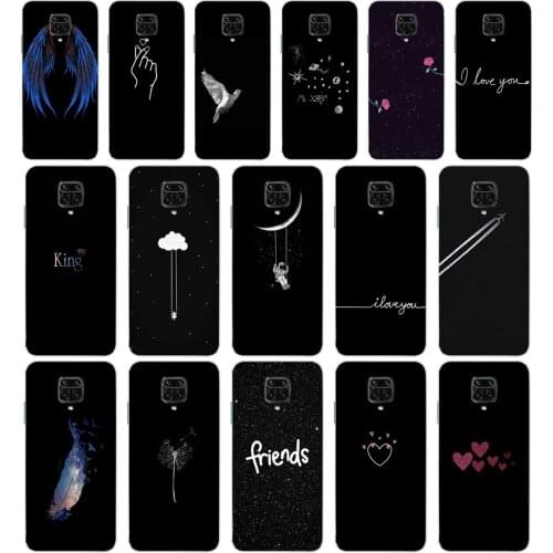 45 Line Art Face Abstract Pattern gift Soft Silicone Tpu Cover phone Case for Xiaomi Redmi 9 9A Note 9 9 Pro MI 9 SE Lite case