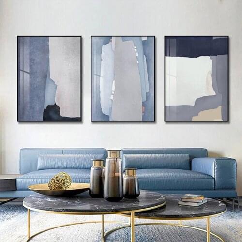 Abstract Color Retro Irregular Pattern Wall Art Canvas Painting Poster and Print Wall Art Picture for Living Room Home Decor