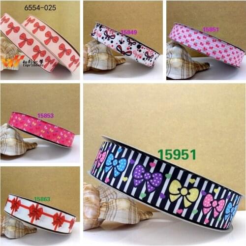 Free shipping 50 yard bows printed grosgrain ribbon 15951
