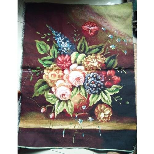 Free shipping Different sizes still life gobelin tapestries pictures for furniture,a bunch of peony