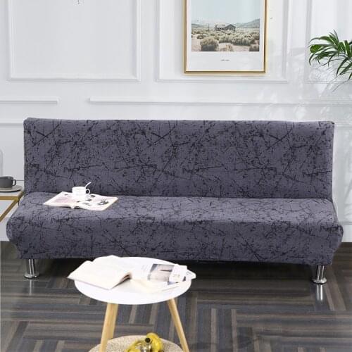 Floral Printed Sofa Cover Folding Stretch Big Elastic Couch Cover Without Armrest Folding Cover for Sofa Bed Protector Slipcover