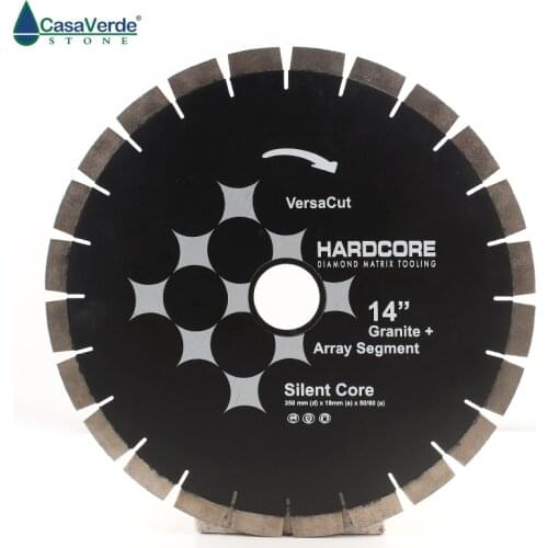 DC-DCP14 diamond silent cutting blade D350mm with segment height 18mm for cutting granite