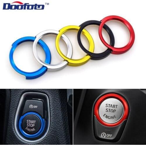 Auto Engine Start Stop Lgnition Ring Interior Decor Covers For Bmw 1 2 3 4 Series X1 F48 F32 Car Styling accessories