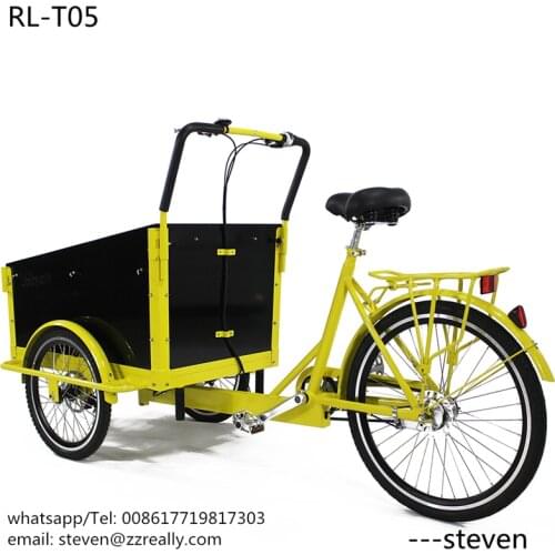 Cheaper price RL-T05 3 wheels cargo bike pedal trike tricycle food delivery trike scooter children bike