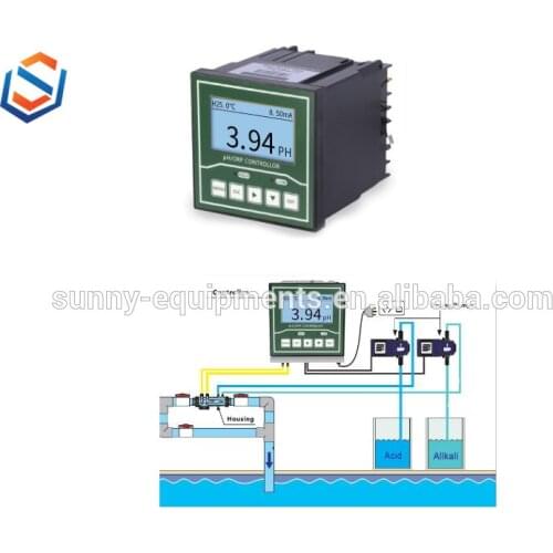 Plastic shell electrode PH meter Online ORP/pH Meter/Analyzer device