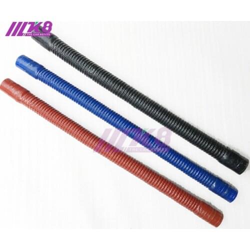 ID:38MM 45MM 50MM replace auto bend silicone tube hose rubber steel tube pipe (Length: 400mm500MM 600MM 800MM) Red/Blue/Black