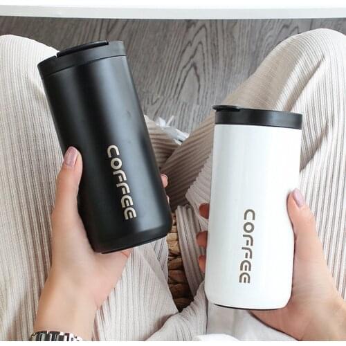 350ml Stainless Steel 304 Coffee Mugs Cup Leak-Proof Thermos Mug Travel Thermal Cup Thermos Mug Water Bottle For Gift Drinkware