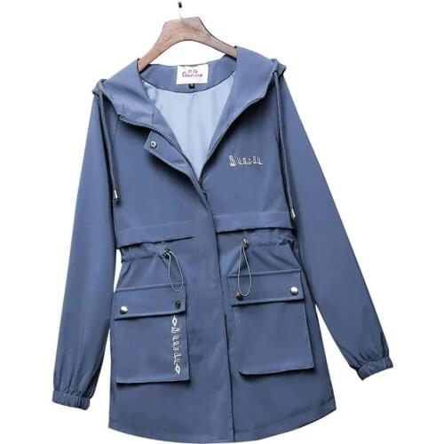 Spring Autumn New Women Jacket Windbreaker Korean Version Loose All-Match Short Windbreaker Female Thin Section Coat Tops R1458