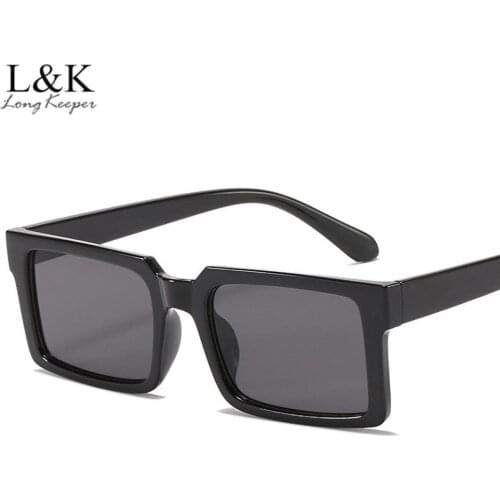 LongKeeper Fashion Square Sunglasses 2021 Fashion Vintage Brand Small Rectangle Sun Glasses For Ladies Retro Eyewear Oculos