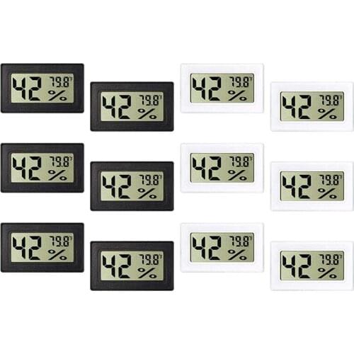 Mini Hygrometer Thermometer Digital Display Hygrometer Fahrenheit, Suitable for Greenhouse Garden Basement (12)