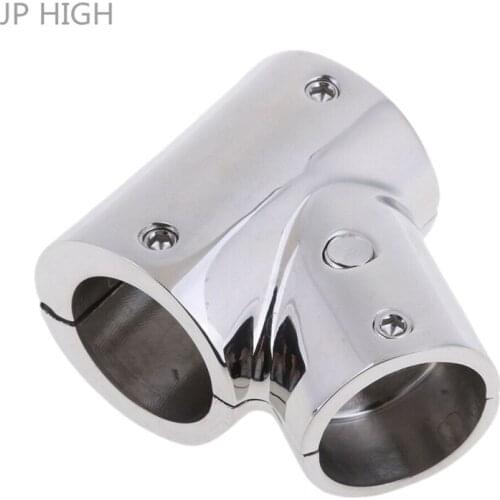 Boat Hand Rail Fitting 25Mm 60 Degree Tee 316 Stainless Steel Tee Fitting For Marine RV Yacht Boat Accessories Marine