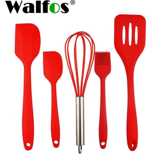 WALFOS Silicone Kitchenware Cooking Utensils Heat Resistant Kitchen Non-Stick Cooking Utensils Baking Tools Kitchen Utensil Set