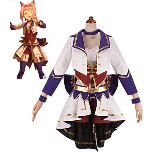 Game Pretty Derby Haru Urara Cosplay Costumes Women Cute Dress Anime Racing Duit Full Sets Halloween Party Uniforms Custom Made