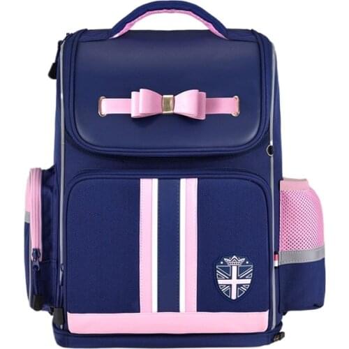 2021 Waterproof Child Schoolbag For Girl Student Reflective Cute Backpack For Kids Spine-Protective Mochila Infantil With Bow