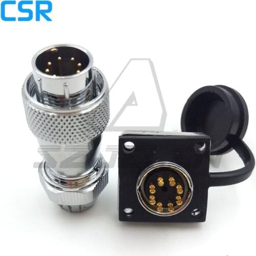 WS16 series waterproof 8 pin Plug and socket, Waterproof, anti-vibration, dustproof industrial connectors ip68