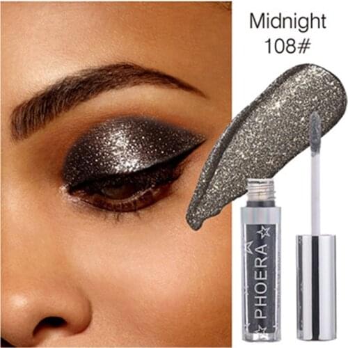 12colors Liquid Eye Shadow Waterproof Glitter Shimmer Easy To Wear Long Lasting Eyeliner Eye Makeup Cosmetics TSLM1