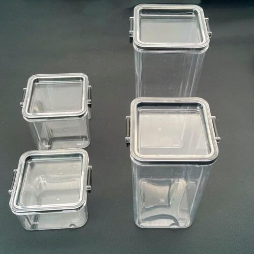 1800ml Dry Food Storage Box Food Containers Transparent Stackable Kitchen Spaghetti Noodles Sealed Tank Cans Organizers bottles