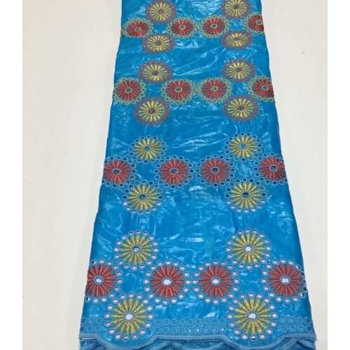2020 New Arrival African Bazin Riche Fabric With Embroidery Lace African Material Nigerian Dry Lace fabric For Party 5yards