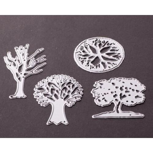 4pcs/lot tree Metal Cutting Dies For Scrapbooking Embossing Decorative Crafts Supplies DIY Paper Card Making New 2018