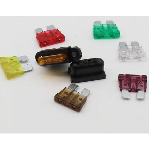 5pcs plug-in auto Fuse Holder + 5pcs auto fuse