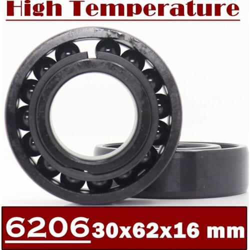 6206 High Temperature Bearing 30*62*16 mm ( 2 Pcs ) 500 Degrees Celsius Full Ball Bearing