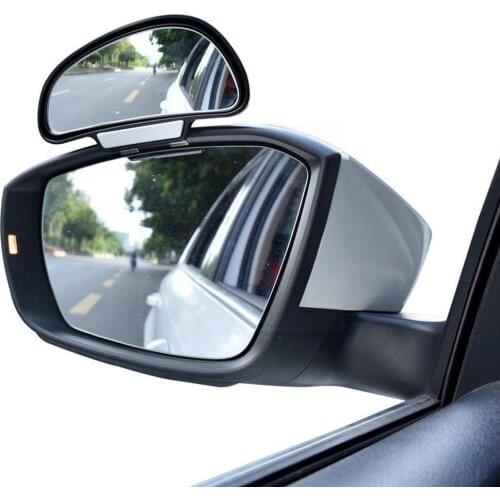 1 Pc Pair Car Blind Spot Mirror Car Rearview Auxiliary Mirror View Glass Large Rear Convex Mirror Adjustable View Angle