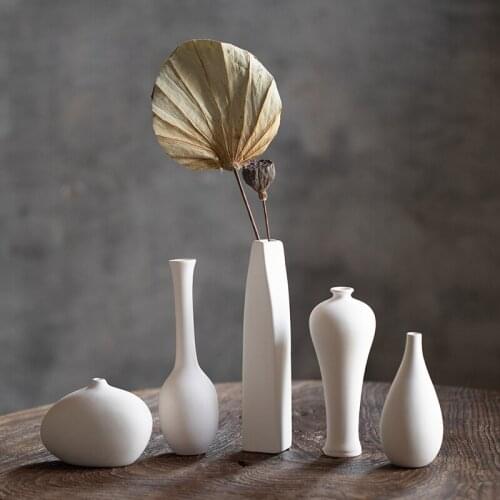 White Vase Chinese Style Ceramic Vase Dor Decoration Creative Graffiti Art Living Room Decoration Home Accessories Decoration