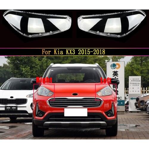 Auto Head Lamp Light Case For Kia KX3 2015 2016 2017 2018 Car Front Headlight Lens Cover Lampshade Glass Lampcover Caps